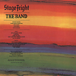 the album cover for The Band - Stage Fright