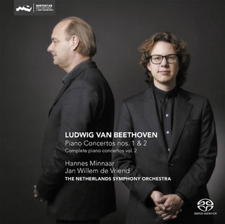 the album cover for Hannes Minnaar - Piano Concertos 1 & 2