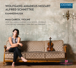 the album cover for W Mozart / Cabeza,Maia / Kaftan,Dirk - Mozart & Schnittke: Chamber Music