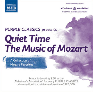 the album cover for W Mozart / Balogh,Jozef / Gallois,Patric - Purple Classics Presents: Quite Time - Music