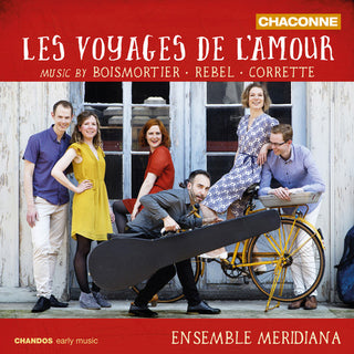 the album cover for M Corrette / Ensemble Meridiana - Les Voyages De L'amour