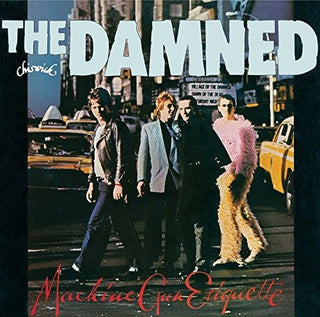 the album cover for The Damned - Machine Gun Etiquette