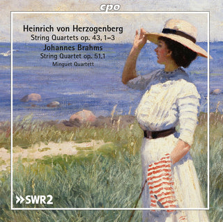 the album cover for Brahms / Minguet Quartett - Brahms & Herzogenberg: String Quartets, Vol. 2