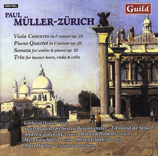 the album cover for Mueller-Zurich / Wieser / Zolinsky / De Stoutz - Viola Concerto / Piano Quartet / Sonata / Trio