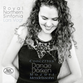 the album cover for Danae DÃ¶rken - Mozart & Mendelssohn: Concertos