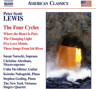 the album cover for Lewis / Abraham / Narucki / Mcallister - Peter Scott Lewis: Four Cycles