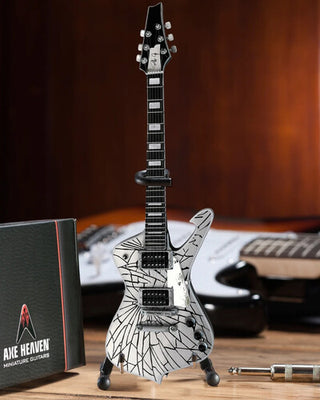 Axe Heaven- Paul Stanley Kiss Cracked Mirror Iceman 10 Inch Miniature Guitar Replica (Large Item, Collectible)