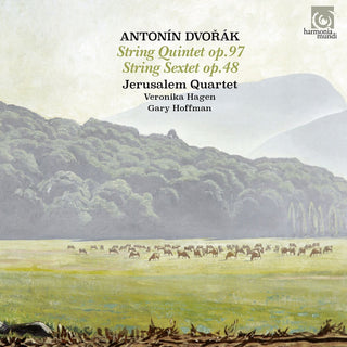 the album cover for Dvorak / Jerusalem Quartet - Dvorak: String Quintet No.3, String Sextet Op.48