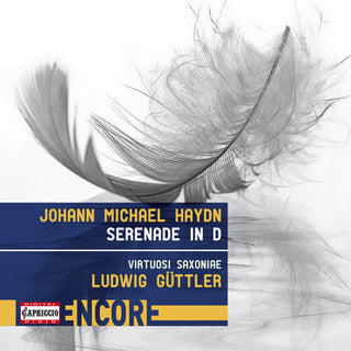 the album cover for Haydn / Saxoniae - J.M. Haydn: Serenade in D