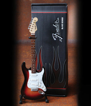 Axe Heaven-  Fender Stratocaster Classic Sunburst Finish 10 Inch Miniature Guitar Replica (Large Item, Collectible)