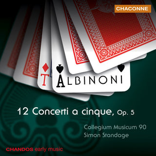the album cover for Simon Standage - 12 Concerti a Cinque Op 5