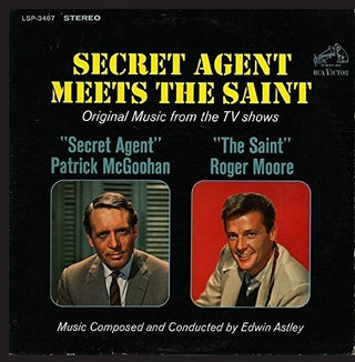 the album cover for Edwin Astley - Secret Agent Meets the Saint (TV Shows)