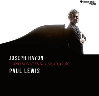the album cover for Paul Lewis - Haydn: Piano Sonatas Nos.32, 40, 49 & 50