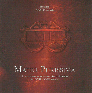 the album cover for Ensemble Akathistos - Mater Purissima