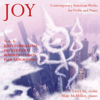 the album cover for Linya Su - Joy: Music for Violin and Piano