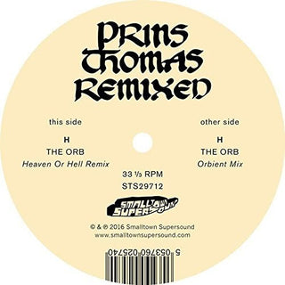 the album cover for Prins Thomas - The Orb Remixes