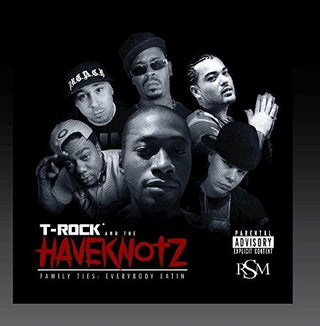 the album cover for T-Rock - Family Ties Everybody Eatin