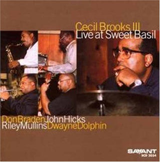 the album cover for Cecil Brooks III - Live at Sweet Basil