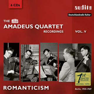 the album cover for Amadeus Quartet - Romanticism: The RIAS Amadeus Quartet Recordings, Vol. 5