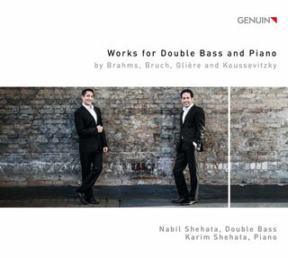 the album cover for Karim Shehata - Works for Double Bass & Piano