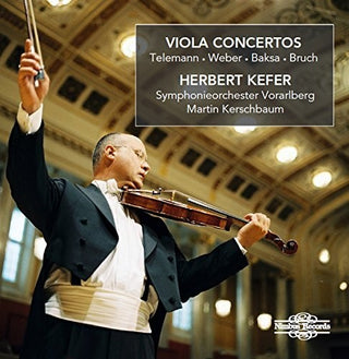 the album cover for Baksa / Bruch / Kefer / Kerschbaum - Telemann Weber Baska & Bruch: Viola Concertos