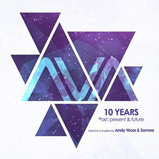 the album cover for Andy Moor & Somma - Ava 10 Years: Past Present & Future