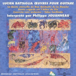 the album cover for Battaglia / Jouanneau - Oeuvres Pour Guitare
