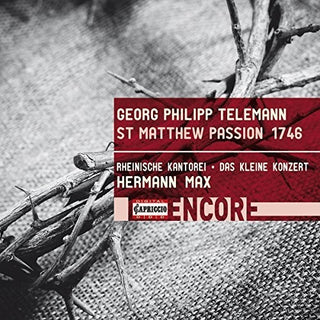 the album cover for Telemann / Jochens / Max - Georg Philipp Telemann: St Matthew Passion 1746