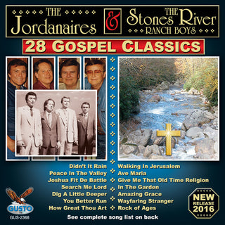 the album cover for Jordanaires / Stones River Ranch Boys - 28 Gospel Classics