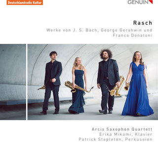 the album cover for J Bach S / Donatoni / Gershwin / Arcis Saxophon - Rasch
