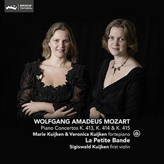 the album cover for La Petite Bande - Wolfgang Amadeus Mozart: Piano Concertos KV. 413-415