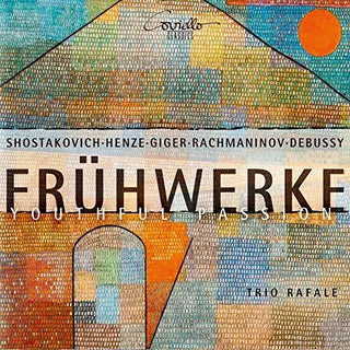 the album cover for Debussy / Giger / Henze / Trio Rafale - Fruhwerke Youthful Passion