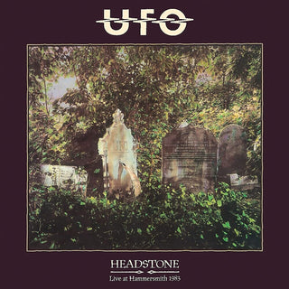 the album cover for UFO - Headstone (live At Hammersmith Odeon 1983)