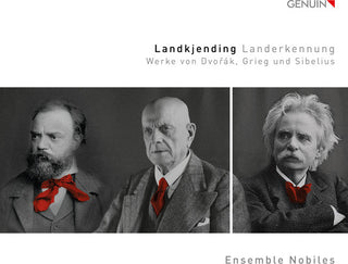 the album cover for Dvorak / Grieg / Sibelius / Ensemble Nobiles - Landkjending