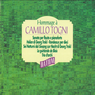 the album cover for Camillo Togni - Hommage a Camillo Togni