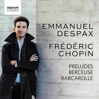 the album cover for Despax - Preludes Berceuse Barcarolle