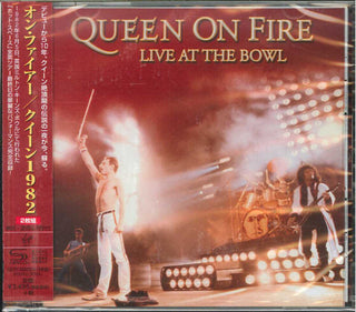 the album cover for Queen - On Fire: Live At The Bowl [Remastered] (Shm) (Jpn)