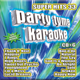 the album cover for Party Time Karaoke - Super Hits 33