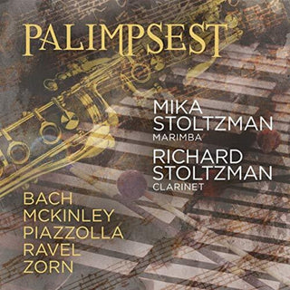 the album cover for Piazolla / Stoltzman / Giraudo - Palimpsest