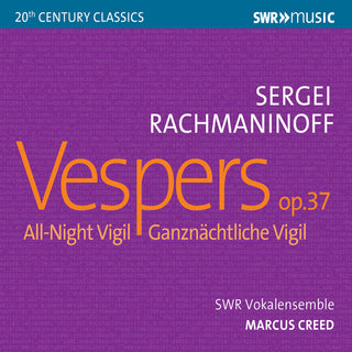 the album cover for Rachmaninoff / Koch / Creed - Vespers 37 All Night Vigil