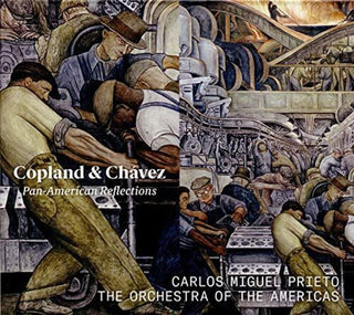 the album cover for Copland / Orchestra Of The Americas / Prieto - Pan American Reflections