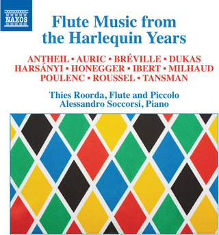 the album cover for Flute Music Harlequin Years / Various - Flute Music Harlequin Years