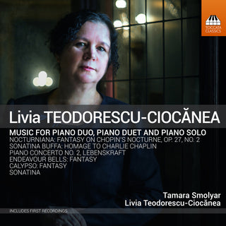 the album cover for Teodorescu-Ciocanea / Smolyar - Music for Piano Duo