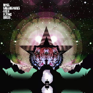the album cover for Noel Gallagher's High Flying Birds - Black Star Dancing [Indie Exclusive Limited Edition Pink Vinyl Single]