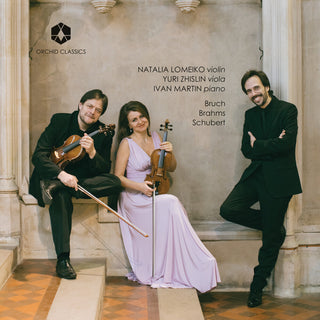 the album cover for Brahms / Lomeiko / Martin - Bruch & Brahms & Schubert