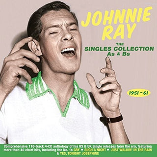 the album cover for Johnnie Ray - Singles Collection As & Bs 1951-61