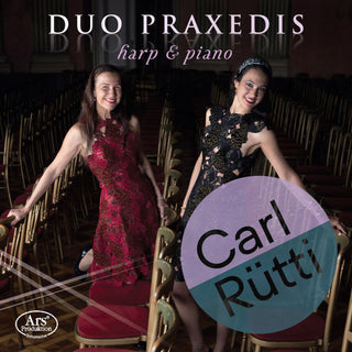the album cover for Rutti / Duo Praxedis - Harp & Piano