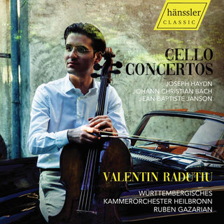 the album cover for J Bach C / Radutiu / Gazarian - Cello Concertos