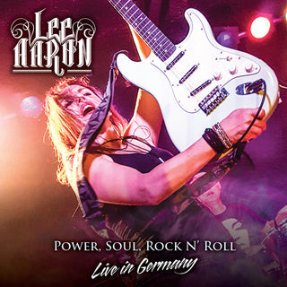 the album cover for Lee Aaron - Power, Soul, Rock N'roll - Live In Germany