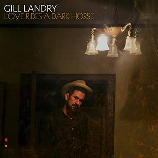 the album cover for Gill Landry - Love Rides A Dark Horse [Red & Black Swirl LP]